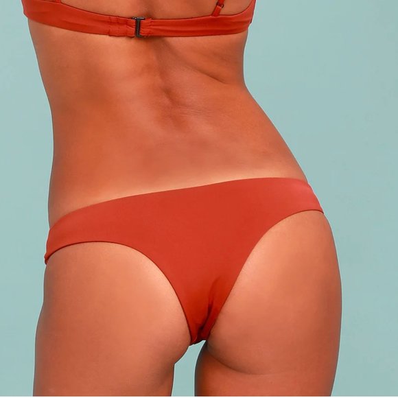 NWT Tavik Ali Minimal Coverage Bikini Bottoms in Rust sz L - Picture 3 of 9